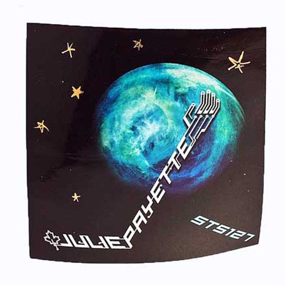 JULIE PAYETTE 2009 STS-127 PERSONAL STICKER, OFFICIAL ASTRONAUT FULL COLOUR DESI - Picture 1 of 1